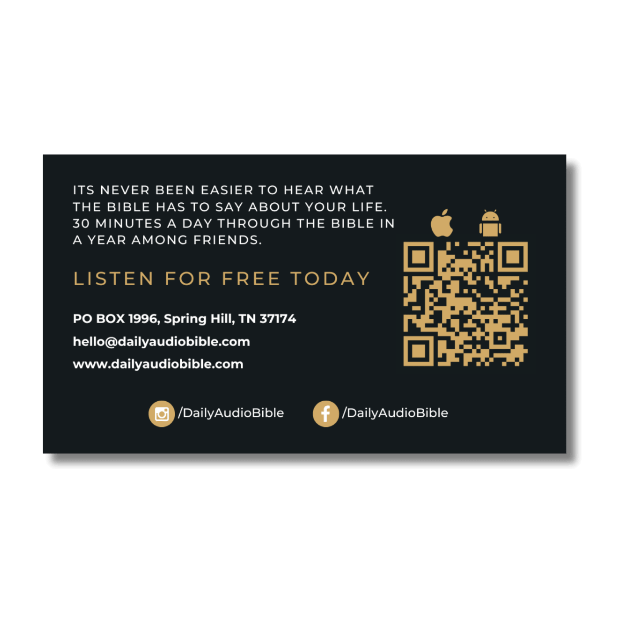 DAB Business Cards (pack of 10)