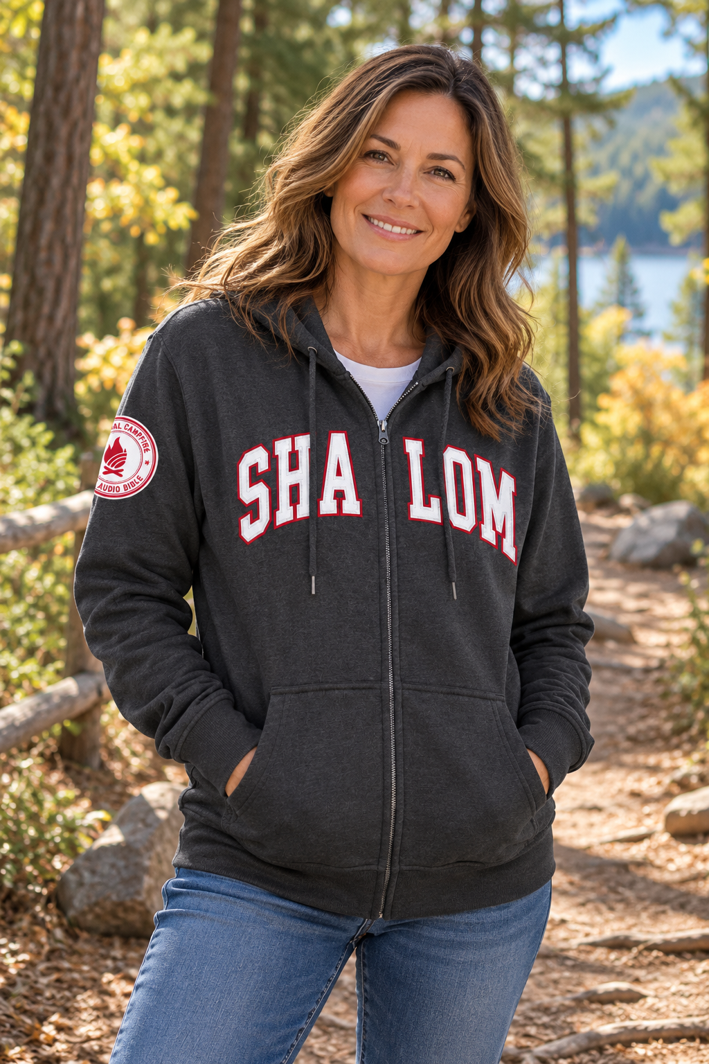 SHALOM Zip Up Hoodie