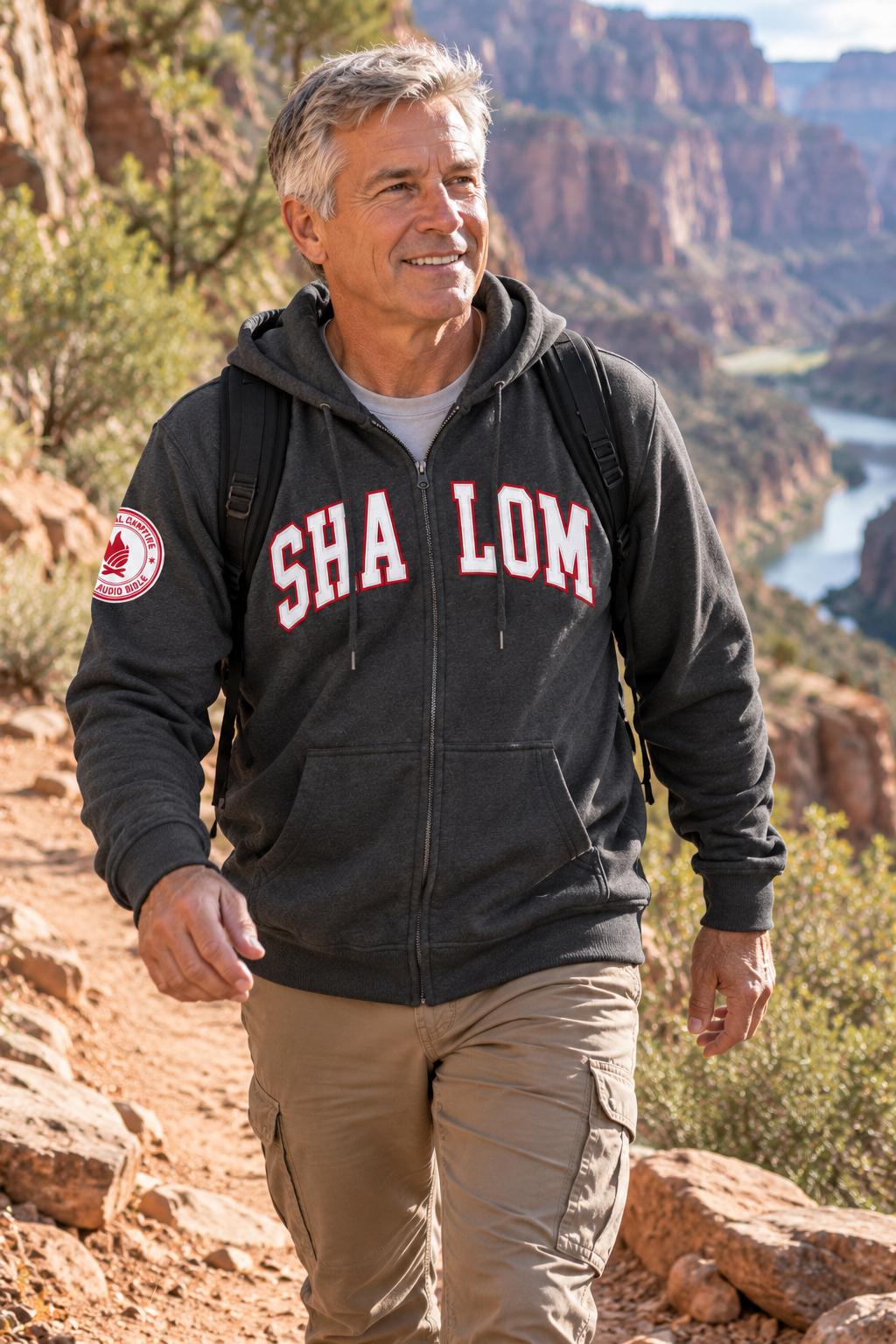 SHALOM Zip Up Hoodie